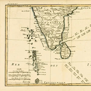 Southern India and Ceylon, from Atlas de Toutes les Parties Connues du Globe