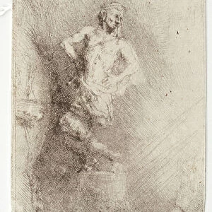 The statue of Nebuchadnezzar (Piedra Gloriosa), 1655 (Etching)