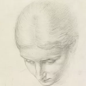 Study of a Woman. c. 1868-71 (pencil on paper)