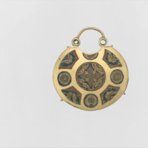 Temple Pendant with Two Birds Flanking a Tree of Life (front