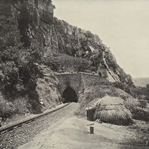 Tunnel on Netherlands-Delagoa Bay Railway (b / w photo)
