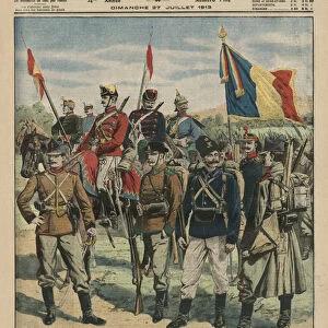 Uniforms of the Romanian army, front cover illustration from Le Petit Journal