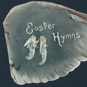 Victorian Easter card - Easter Hymns (chromolitho)