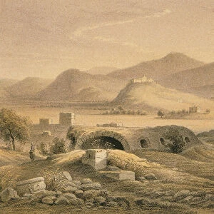 View of Ephesus. Etching by Bernatz et alii - Steinkopk J. F. Editore
