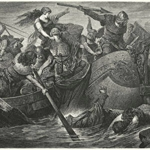 Viking raiders (engraving)