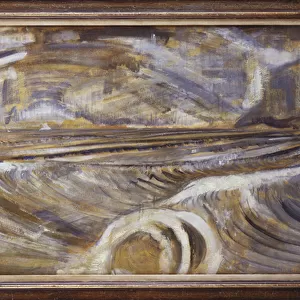 Waves at Dymchurch, c. 1920-21 (oil on canvas)