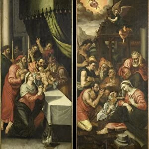 Two Altarpiece Wings with the Circumcision (left) and Adoration of the Shepherds (right)