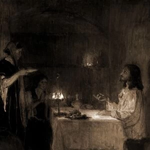 Christ in the home of Mary and Martha, Tanner, Henry Ossawa, 1859-1937, Jesus Christ