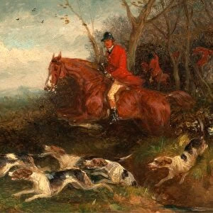 Foxhunting: Breaking Cover, William J. Shayer, 1811-c. 1885, British