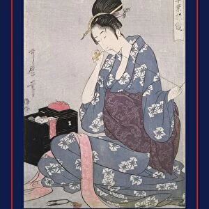 Hari-shigoto] = [Needlework], Kitagawa, Utamaro (1753?-1806), (Artist), Date Created: ca