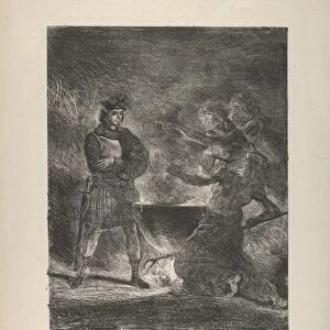 Macbeth Consulting Witches 1825 Lithograph third state