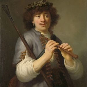 Rembrandt Shepherd Staff Flute Portrait shepherd