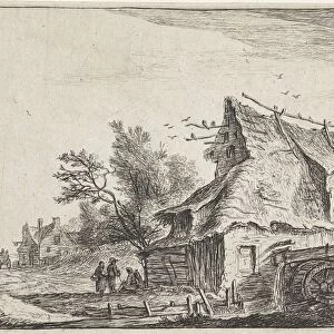 Village scene with a watermill, Anthonie Waterloo, Cornelis Danckerts (II), Reinier