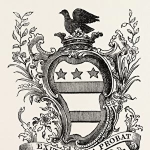 WASHINGTONs BOOKMARK, UNITED STATES OF AMERICA, US, USA, 1870s engraving