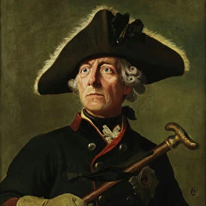 Vintage painting of Frederick the Great of Prussia
