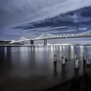 The Bay Bridge Lights San Francisco