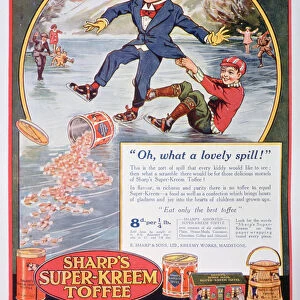 Advert for Sharps Super-Kreem Toffee, 1923
