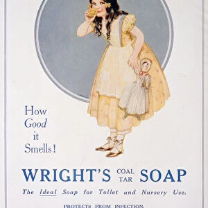 Advert for Wrights coal tar soap, 1923