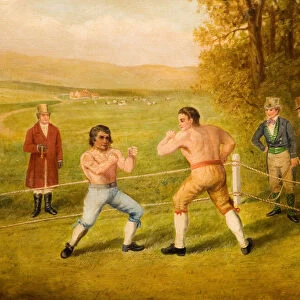 A Birmingham Prize Fight, 1789. Creator: W Allen