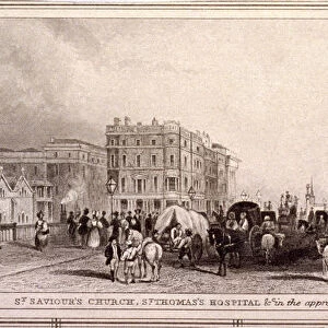 Borough High Street, Southwark, London, c1835