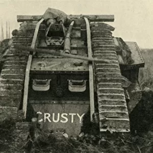British Mark IV tank on the Western Front, First World War, c1917, (c1920). Creator: Unknown