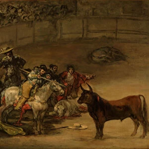 Bullfight, Suerte de Varas, 1824. Artist: Goya, Francisco, de (1746-1828)