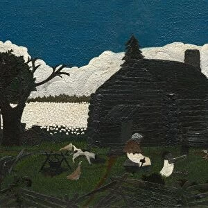 Cabin in the Cotton, c. 1931-1937. Creator: Horace Pippin