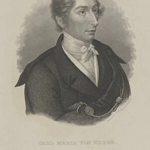 Carl Maria von Weber (1786-1826), c. 1840. Creator: Mayer, Carl (1798-1868)