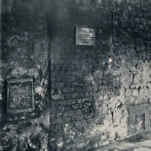 Charterhouse. Food-Hatch and Doorway of a Monks Cell, in the Cloister, 1925