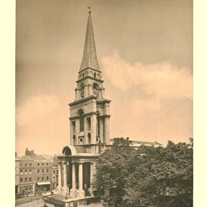 Christ Church, Spitalfields, View of the West End, mid-late 19th century. Creator: Unknown