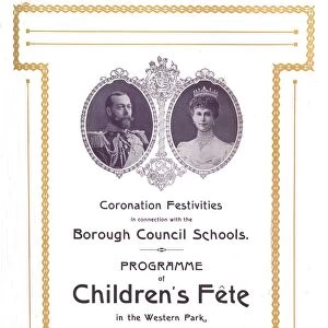 Coronation Festivities in connection with the Borough Council Schools, 1911, (1917)