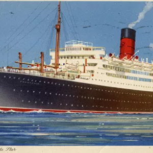 Cunard Line steamship RMS Franconia, c1923-c1939. Artist: Kenneth Denton Shoesmith