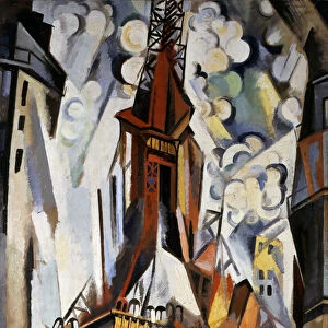 The Eiffel Tower, 1910-1911. Artist: Robert Delaunay