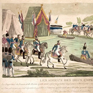 Farewell of Napoleon and Alexander I at Tilsit on July 1807, ca 1808