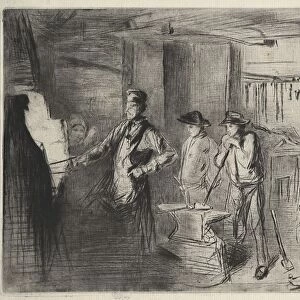The Forge, 1862. Creator: James McNeill Whistler (American, 1834-1903)