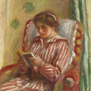 Gabrielle Reading, 1910. Artist: Renoir, Pierre Auguste (1841-1919)