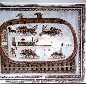 Games, Roman mosaic from Carthage, 2nd century AD