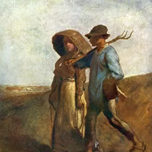 Going to Work, c1850-1851, (1912). Artist: Jean Francois Millet