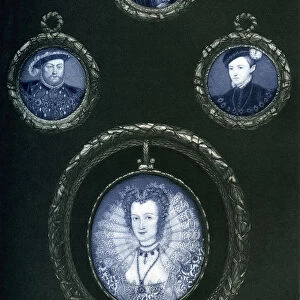 Henry VII, Henry VIII, Edward VI, Elizabeth I, 16th century, (1896)
