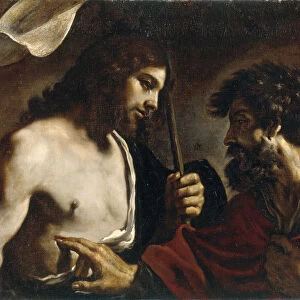 The Incredulity of Saint Thomas. Artist: Guercino (1591-1666)