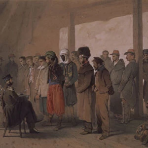 The Interrogation, 1855. Artist: Timm, Vasily (George Wilhelm) (1820-1895)