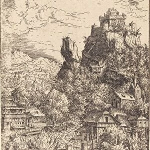 Landscape with a Castle, 1553. Creator: Hans Sebald Lautensack