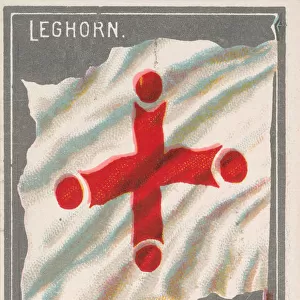 Leghorn, from the City Flags series (N6) for Allen & Ginter Cigarettes Brands, 1887