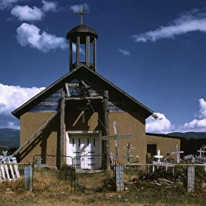 Llano de San Juan, New Mexico, Catholic Church, 1940. Creator: Russell Lee