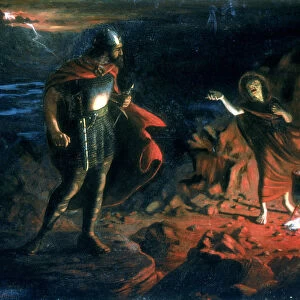 Macbeth and the Witches, late 19th century. Artist: Henry Daniel Chadwick