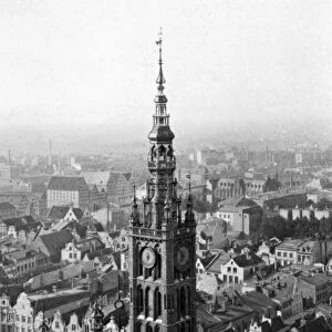 Marienkirche Church steeple, Germany, 1926