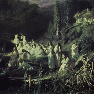 Mermaids, 1871. Artist: Kramskoi, Ivan Nikolayevich (1837-1887)