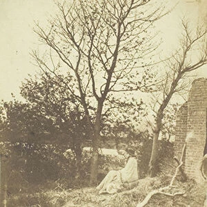 Mrs. Craik Seated Outdoors, 1850 / 59. Creators: Unknown, Benjamin Mulock