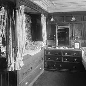 The owners cabin on steam yacht Venetia, 1920. Creator: Kirk & Sons of Cowes