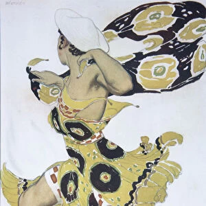 Phobos. Costume design for the ballet Narcisse by N. Tcherepnin, 1911. Artist: Bakst, Leon (1866-1924)